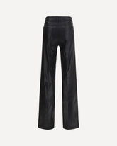 Clayton Coated wide leg Jeans - BLACK | Base Blu