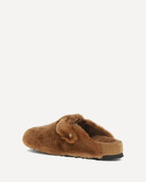 Mules Boston in shearling  - BEIGE | Base Blu