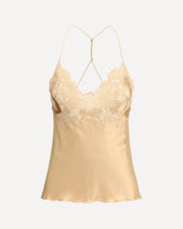 Top in seta e pizzo - ROSA | Base Blu