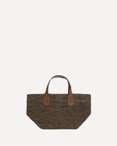 Borsa Tote Tokyo in rafia - MARRONE | Base Blu