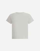 Cropped Graphic T-shirt - WHITE | Base Blu