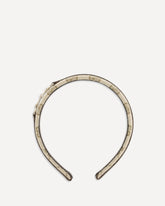 GG Monogram Headband with horsebit for Girl - BROWN | Base Blu