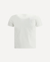 Cotton T-shirt with the embroidered “Wild Tiger” - WHITE | Base Blu