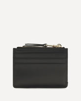 Portafogli in pelle con logo - NERO | Base Blu