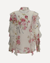 Floral silk chiffon Shirt - MULTICOLOUR | Base Blu
