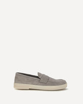 Suede Loafers - GREY | Base Blu