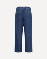 Lightweight wide-leg denim Pants - BLUE | Base Blu