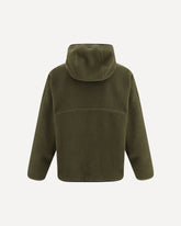 Hoodie in polar fleece - GREEN | Base Blu