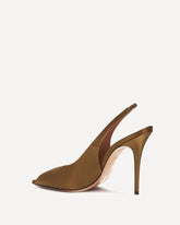 Kristina slingback Sandals - BROWN | Base Blu