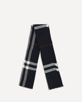 Giant Check wool Scarf - BLUE | Base Blu