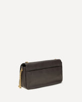 Love Birds Click Soft Horizontal leather Shoulder Bag - BROWN | Base Blu