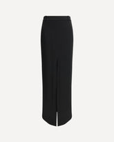 Tailored crepe envers satin Skirt - BLACK | Base Blu