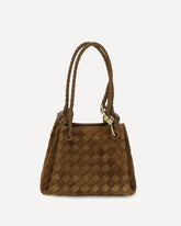 Parachute Small suede Handbag - BROWN | Base Blu