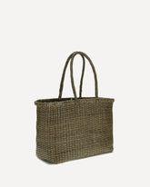 Big Weave Tote Bag - KHAKI  | Base Blu