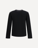 Wool crew-neck Sweater - BLACK | Base Blu