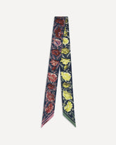 Foulard in seta con stampa floreale - MULTICOLORE | Base Blu