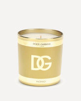 Candela profumata - incenso - GIALLO | Base Blu