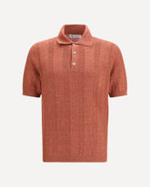 Cotton polo Sweater - ORANGE | Base Blu