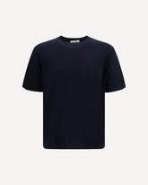 Short-sleeve crewneck Sweater - BLUE | Base Blu