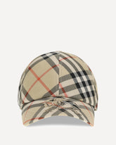 Cappello da Baseball Check  - BEIGE | Base Blu