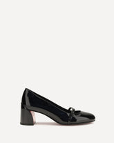 Décolleté Jane Nina in pelle verniciata - NERO | Base Blu