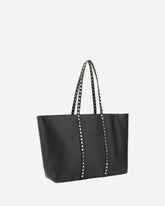 Rockstud Tote Bag medium - BLACK | Base Blu