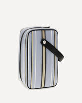 Lock Handbag in jacquard fabric - LIGHT BLUE | Base Blu