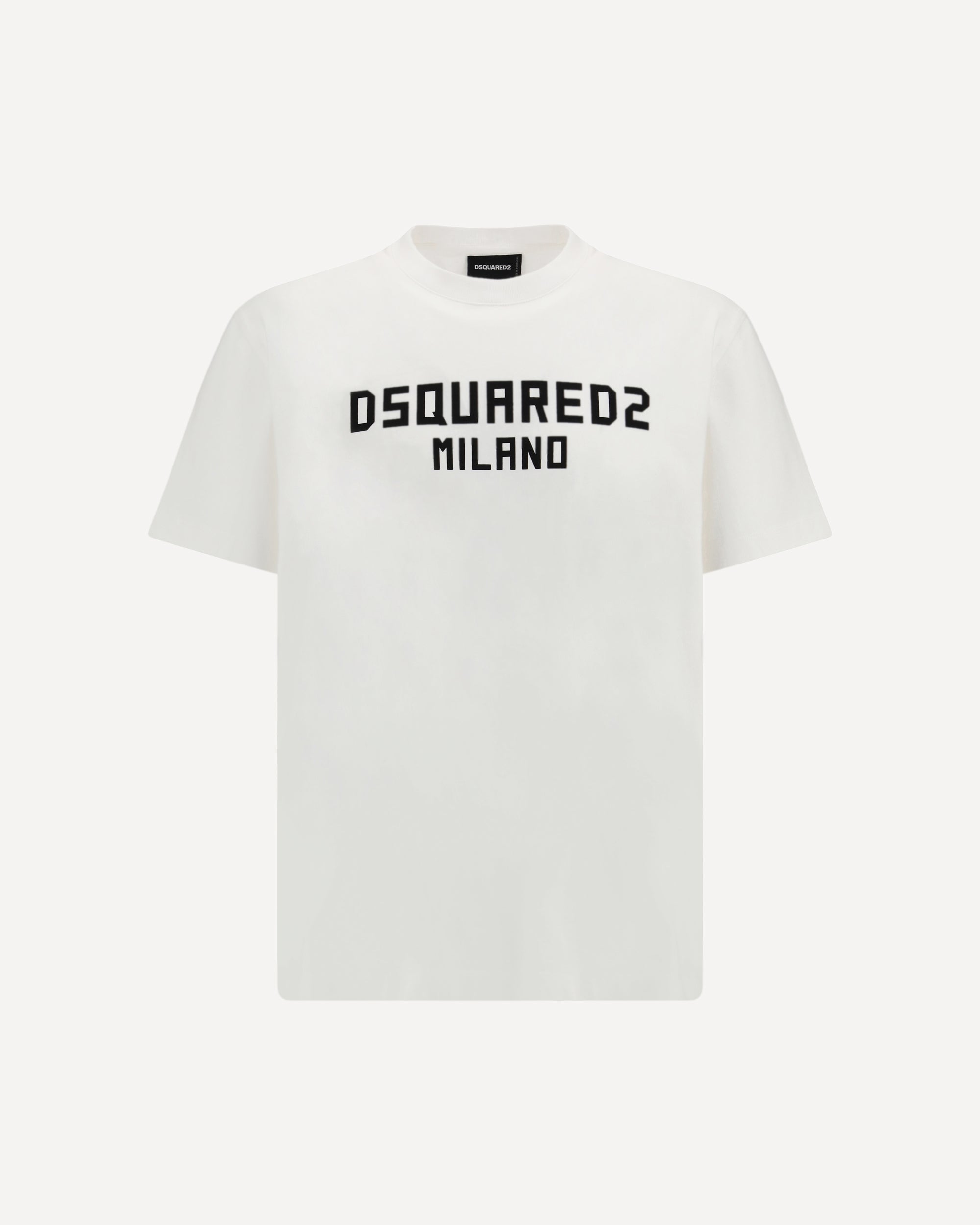 DSQUARED2 T-shirt with “Dsquared2 Milano” logo printed WHITE DSQUARED2 T-shirt with “Dsquared2 Milano” logo printed WHITE