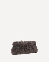 Fur Clutch Bag - BROWN | Base Blu