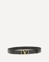 VLogo Signature leather Belt - BLACK | Base Blu