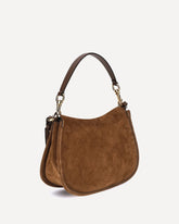 Borsa a Spalla Pony in pelle scamosciata - MARRONE | Base Blu