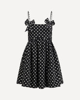 Polka-Dot Satin Mini Dress - MULTICOLOUR | Base Blu
