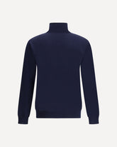 Virgin wool turtleneck Sweater - BLUE | Base Blu