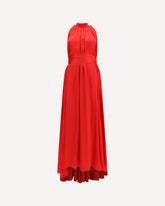 Abito plissettato con cintura - ROSSO | Base Blu