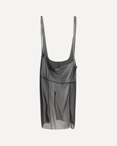 Cigaline midi Skirt with suspender straps - BLACK | Base Blu