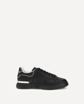 Low Top Hexagon Sneakers - BLACK | Base Blu