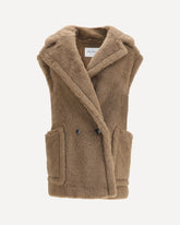 Gilet in Teddy di alpaca e lana - MARRONE | Base Blu