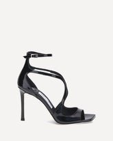 Sandali Azia in pelle verniciata - NERO | Base Blu