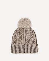 Alpaca, wool and nylon blend Beanie with Pom-Pom - GREY | Base Blu