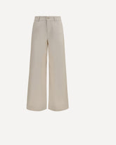 Pantalone in bull di cotone - BEIGE | Base Blu