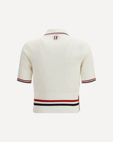 Woven cotton Polo Shirt - WHITE | Base Blu