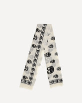 Skull Foulard - CREAM | Base Blu