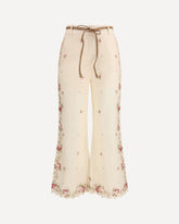 Pantaloni flared Patience - CREMA  | Base Blu