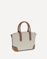 Handbag with logo - CREAM | Base Blu