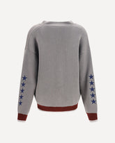 College Varsity Knit Cardigan - GREY | Base Blu