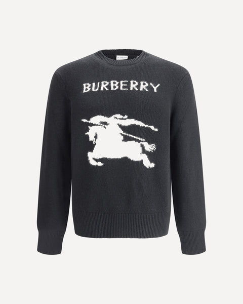 【極美品】Burberry サスペンダー ドット柄 ロゴ刻印 ネイビー BURBERRY Burberry's Equestrian Knight logo sweater BLACK | Base Blu