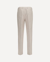 Cotton and linen tailored Pants - BEIGE | Base Blu