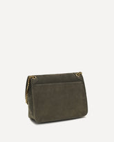 Large Niki Shoulder Bag in lambskin - GREY | Base Blu