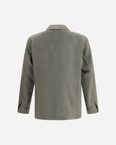 Giacca camicia monopetto - VERDE | Base Blu