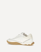 Gea leather Sneakers - WHITE | Base Blu